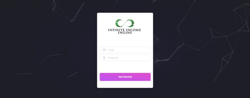 Infinite Income Engine landing page