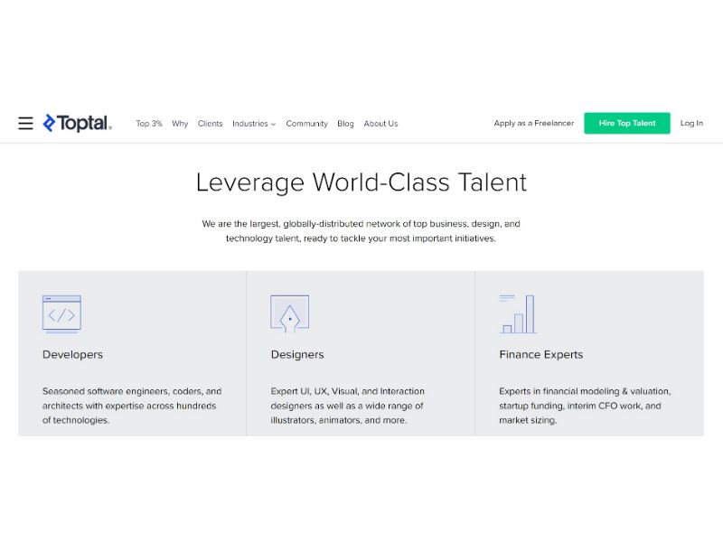 Toptal World Class Talents