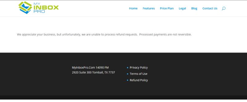 My Inbox Pro refunds