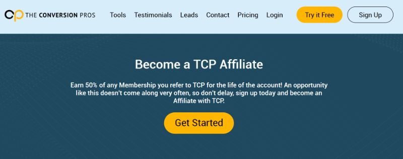 The Conversion Pros affiliate program 