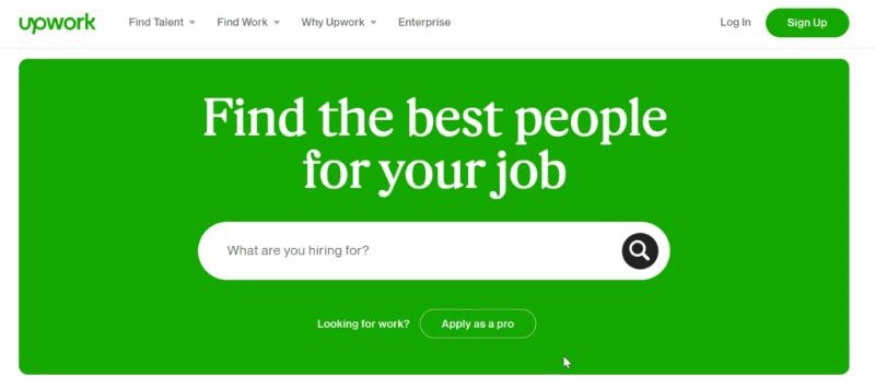 Upwork Homepage