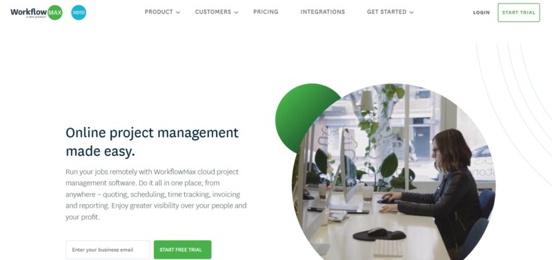 WorkflowMax Homepage