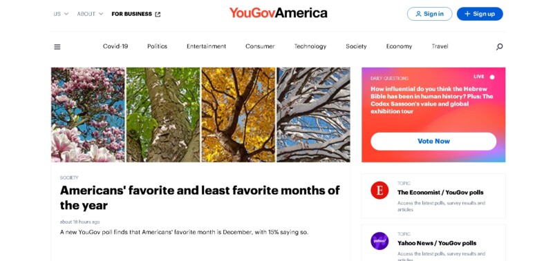 YouGov Homepage