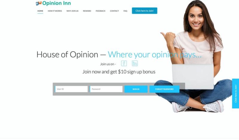 OpinionInn homepage