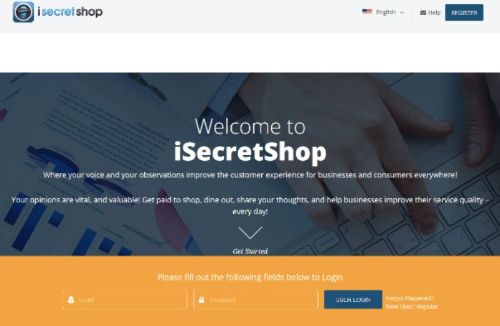 iSecretShop homepage