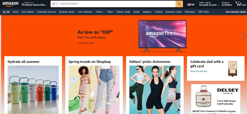 Amazon Homepage