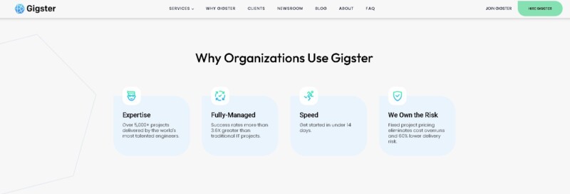 Gigster List of Highlights