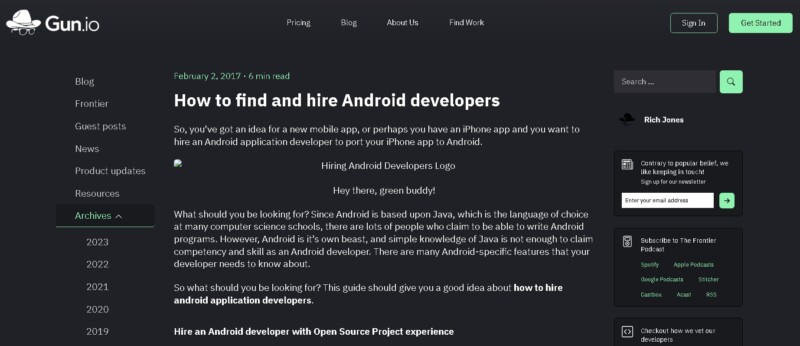 Gun.io a Andriod Developer