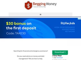 BeggingMoney.com website