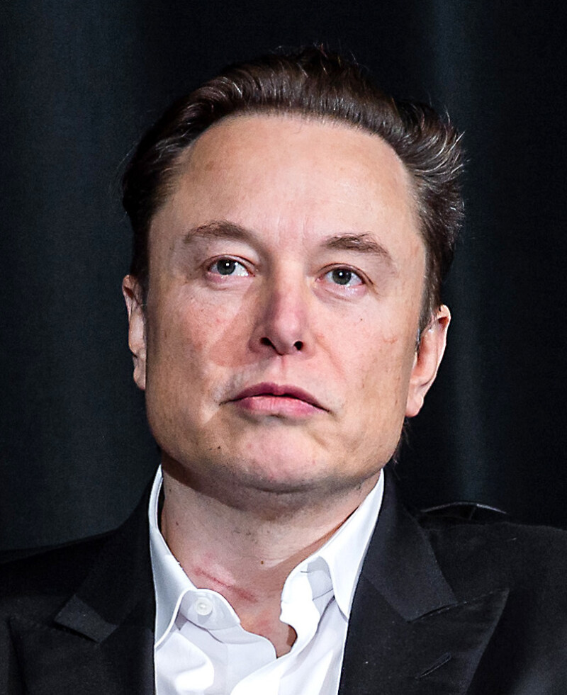 Elon Musk Up-closed