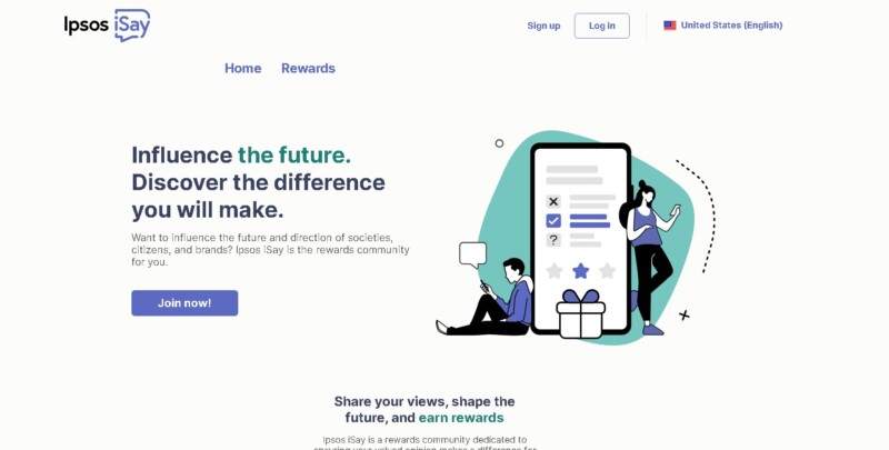 Ipsos iSay Landing Page