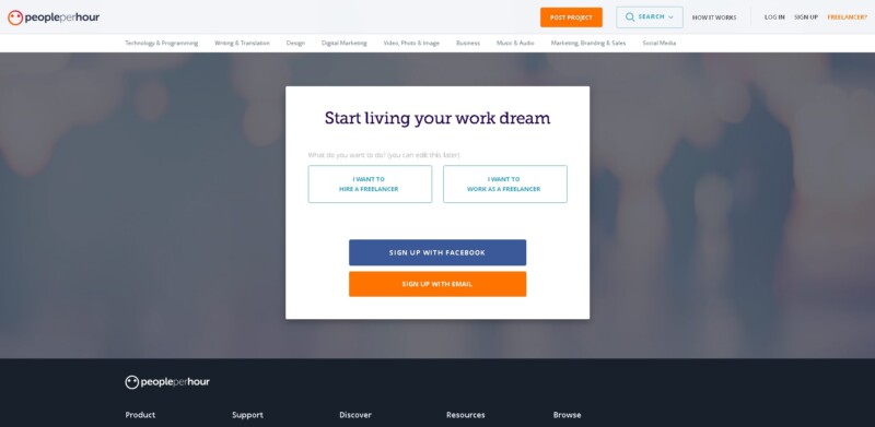 PeoplePerHour Account Creation