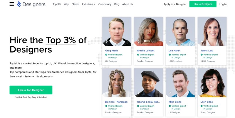 Toptal  Designers for Hire