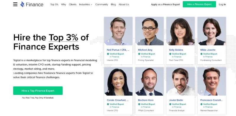 Toptal Finance Experts for Hire