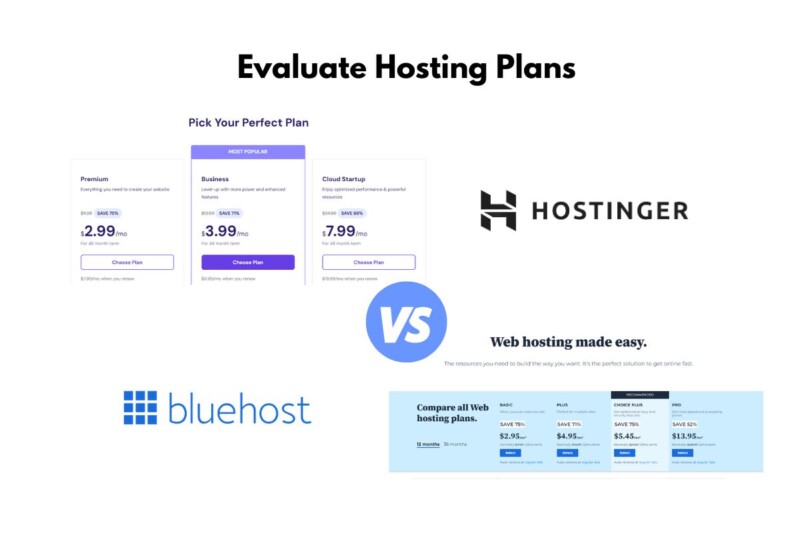 Evaluate Different Hosting Plans