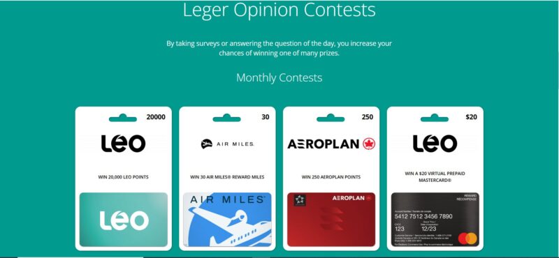 Ledger Opinion Contests