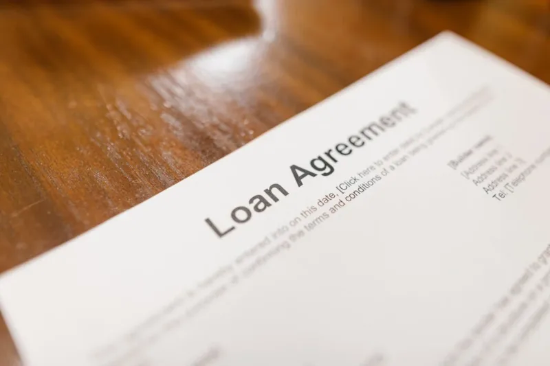 Loan Agreement on a Paper
