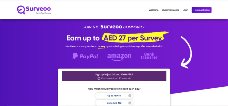 Surveoo Homepage