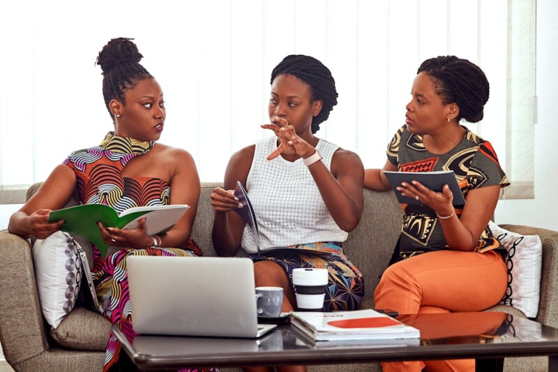 Women Talking To Each Other on sustainable entrepreneur